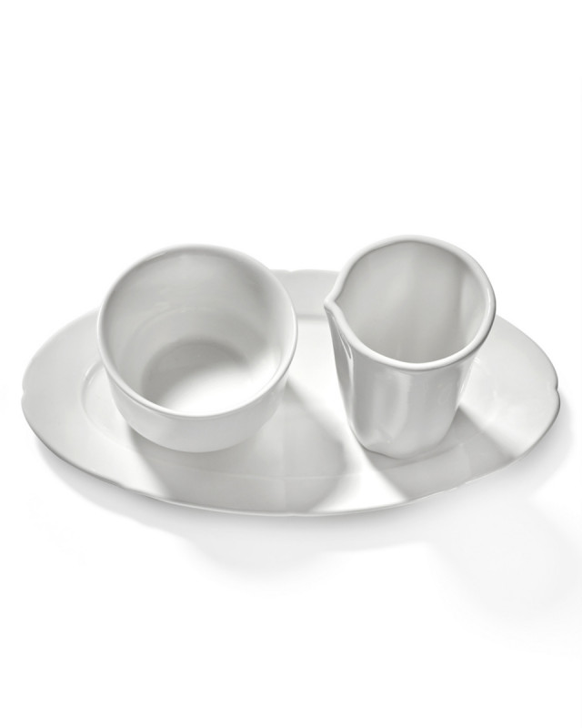 Pot à lait rond blanc porcelaine 7 cl Ø 5,53 cm Silhouette Serax