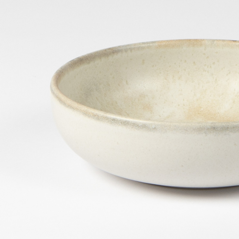 Assiette coupe creuse beige grès émaillé Ø 17 cm Sahara Accolade
