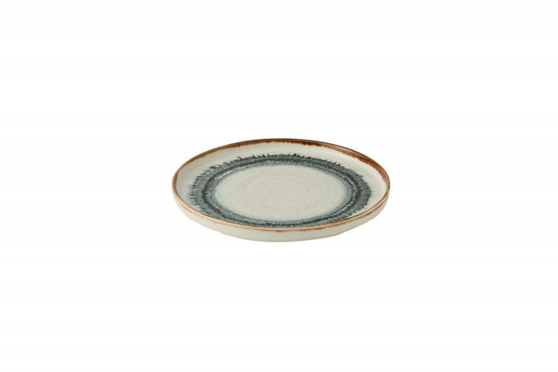 Assiette à bord droit rond Natural porcelaine vitrifiée Ø 26 cm Flare Dudson