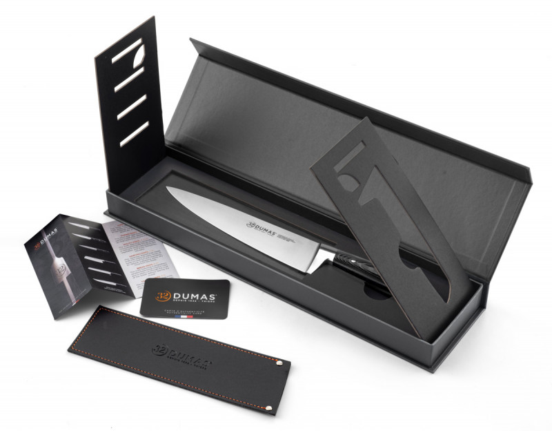 Couteau chef 15 cm inox plastique unie Signature Micarta 32 Dumas