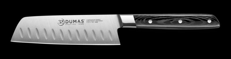 Couteau santoku 14 cm inox plastique unie Signature Micarta 32 Dumas