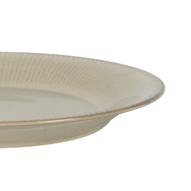 Assiette coupe plate rond gris bleu porcelaine Ø 28,5 cm Serena Pro.mundi