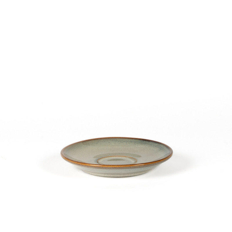 Sous tasse à expresso rond gris bleu porcelaine Ø 12 cm Serena Pro.mundi