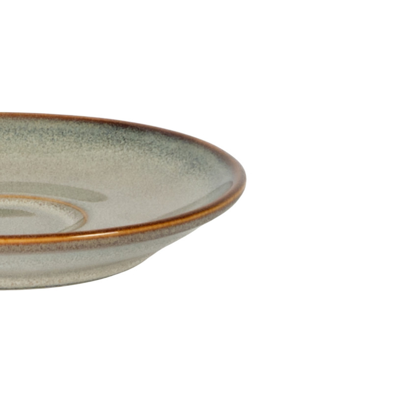 Sous tasse à expresso rond gris bleu porcelaine Ø 12 cm Serena Pro.mundi