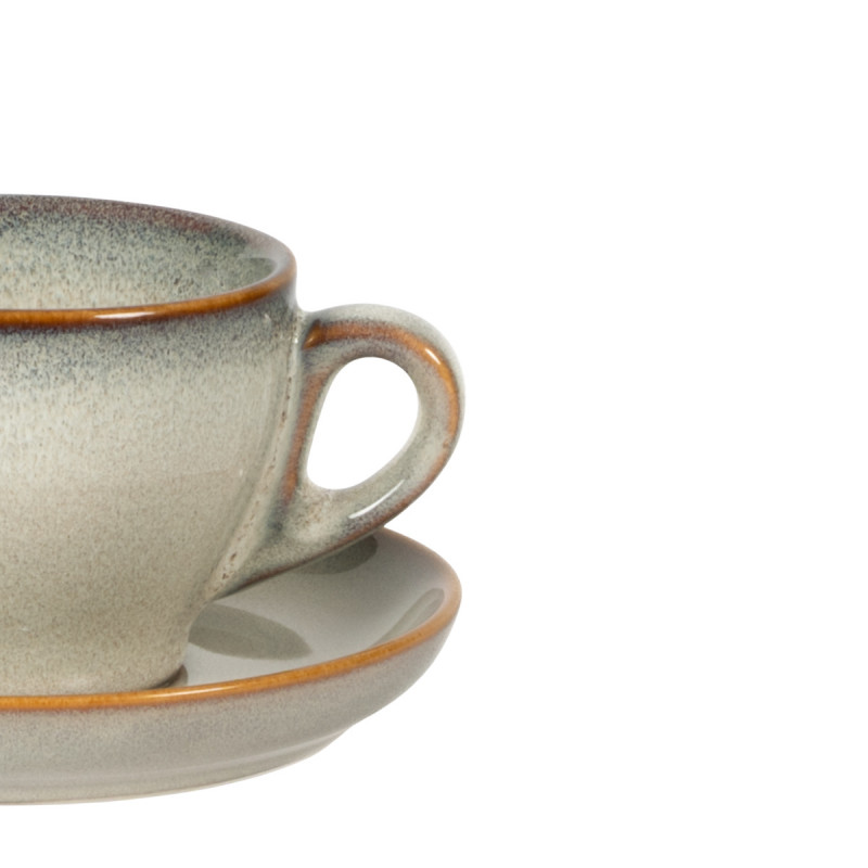 Tasse à thé rond gris bleu porcelaine 23 cl Ø 9 cm Serena Pro.mundi