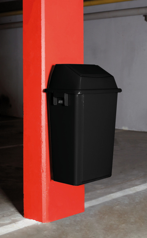 Couvercle basculant pour collecteur 60/80 L plastique noir Probbax