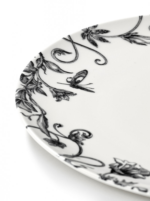 Assiette coupe plate rond FLORAL FANTASY porcelaine Ø 21 cm Unity Serax