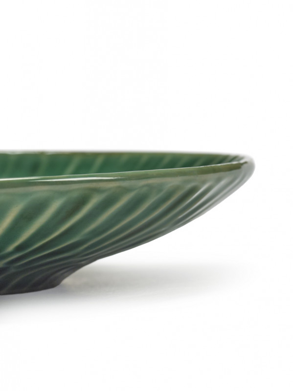 Assiette coupe plate rond vert grès émaillé Ø 22 cm 22 cm Verde Lanza Serax