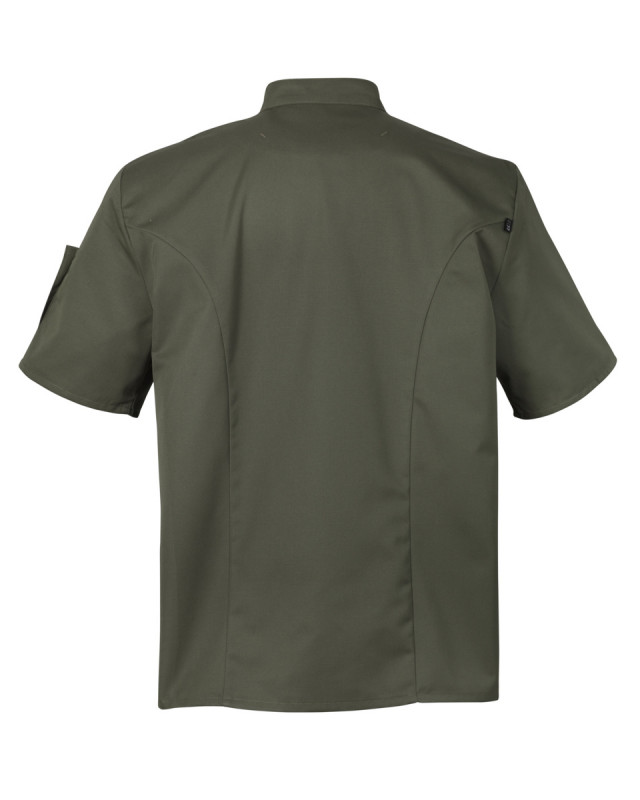 Veste de cuisine manches courtes kaki T3 Nero Robur