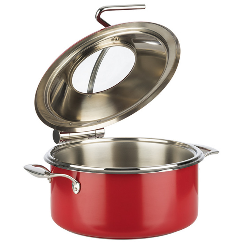 Chafing dish inox rouge Ø 30,5 cm 34,5x39,5x17,5 cm Orbit Aps