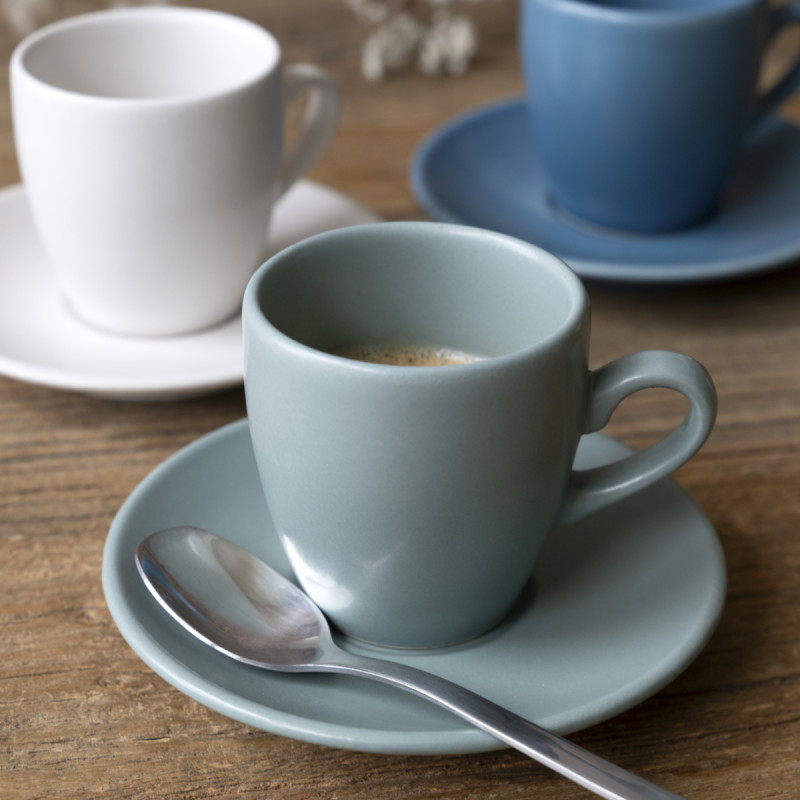Sous tasse à café rond crème Grès 12 cl Ø 12 cm Pulse Essentials Collection