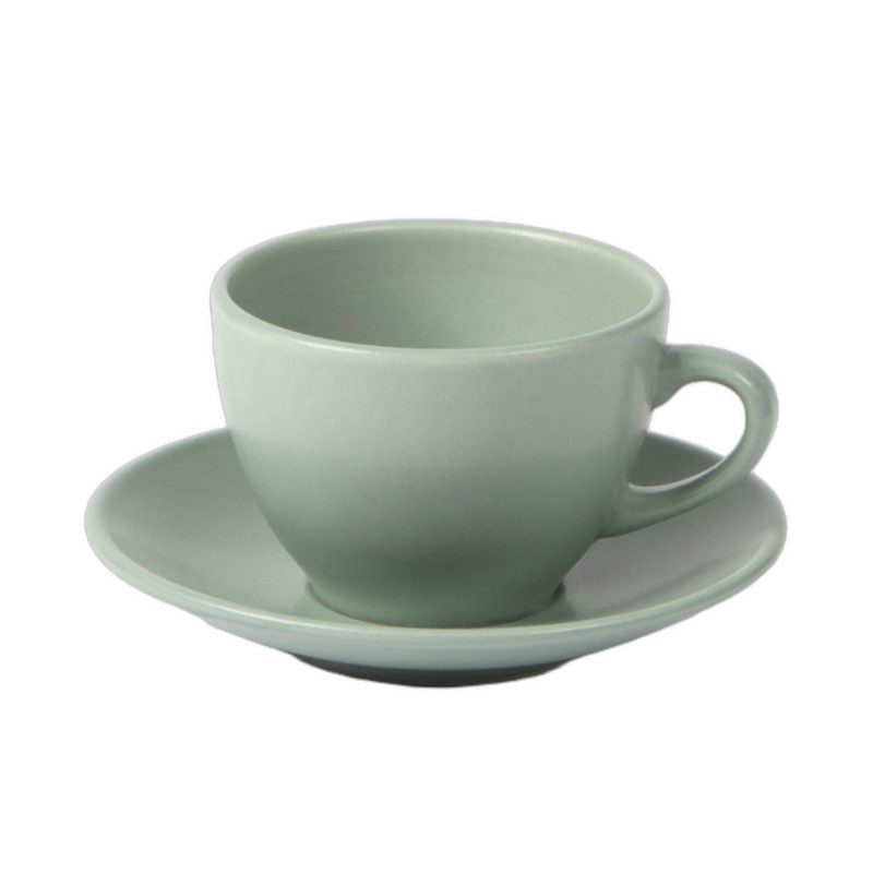 Tasse à thé rond vert Grès 21,5 cl Ø 9,2 cm Pulse Essentials Collection