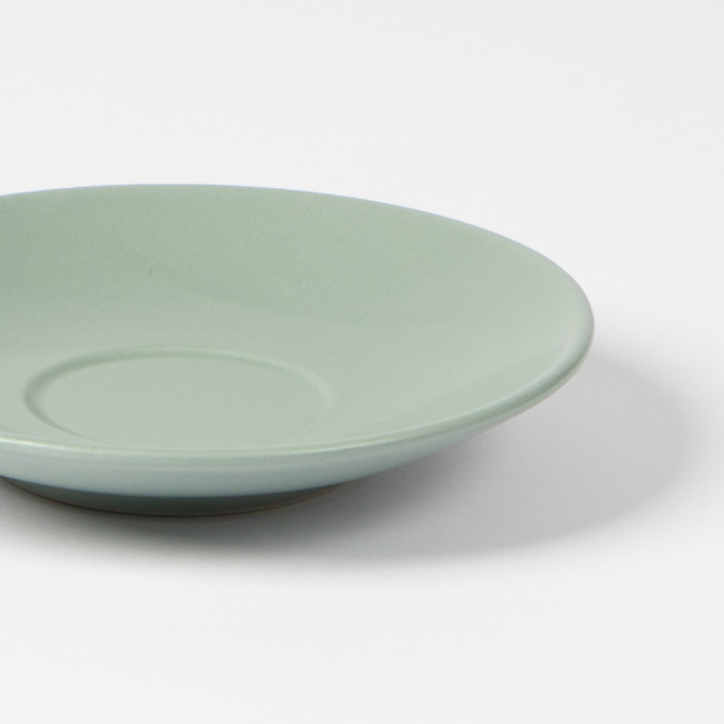 Sous tasse à thé rond vert Grès Ø 14 cm Pulse Essentials Collection