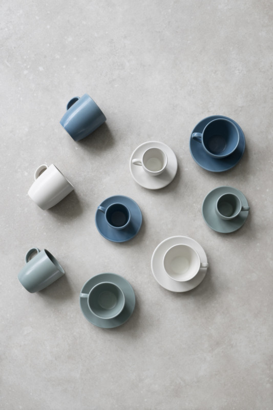 Sous tasse à thé rond vert Grès Ø 14 cm Pulse Essentials Collection