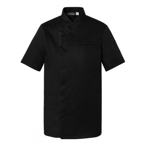 Veste de cuisine manches courtes noir T6 Reko Molinel