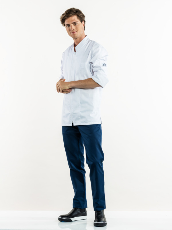 Pantalon de cuisine bleu marine 46 Marino Chaud Devant