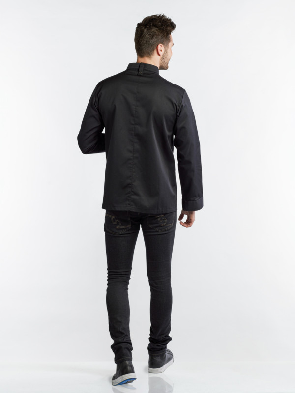 Veste de cuisine manches longues noir XXL Sabor Chaud Devant