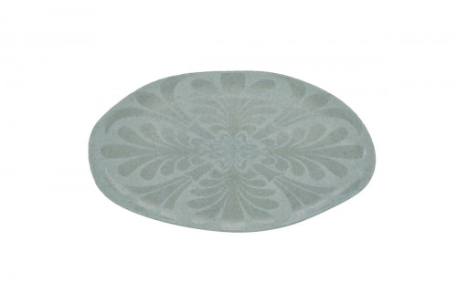 Assiette plate organique Space porcelaine vitrifiée Ø 32 cm Between Colored Rak