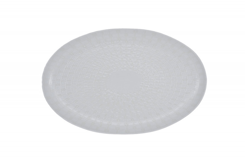 Assiette plate organique Nuance porcelaine vitrifiée Ø 34 cm Between Rak