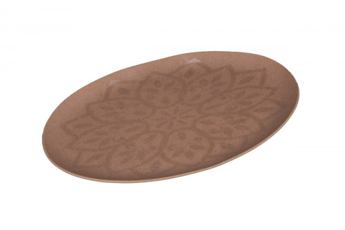 Assiette plate organique Fire porcelaine vitrifiée Ø 34 cm Between Colored Rak