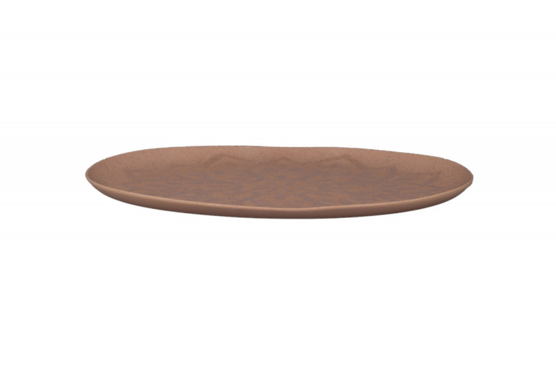 Assiette plate organique Fire porcelaine vitrifiée Ø 34 cm Between Colored Rak