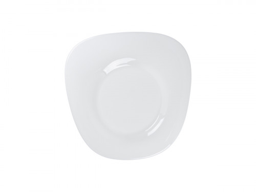 Assiette plate carré blanc porcelaine bone china Ø 27 cm Le Ballet Cloud Rak