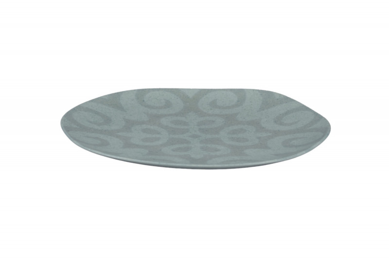 Assiette plate organique Space porcelaine vitrifiée Ø 30 cm Between Colored Rak