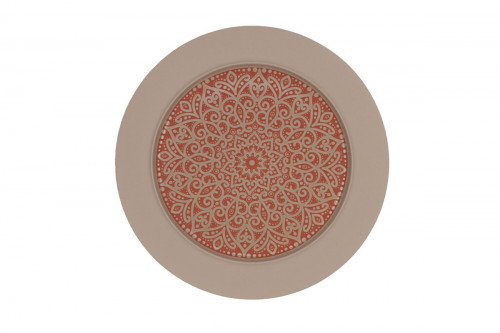 Assiette avec cloche rond Damask porcelaine vitrifiée Ø 22,7 cm Rihla Rak