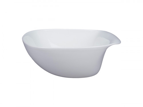 Bol carré blanc porcelaine bone china 290 cl Ø 26 cm Le Ballet Cloud Rak