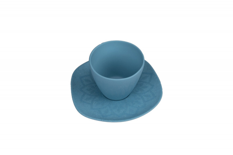 Sous tasse organique Water porcelaine vitrifiée Ø 14 cm Between Colored Rak