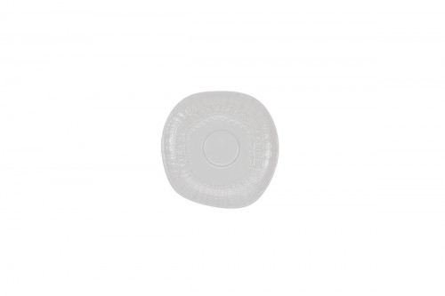Sous tasse organique Nuance porcelaine vitrifiée Ø 14 cm Between Rak