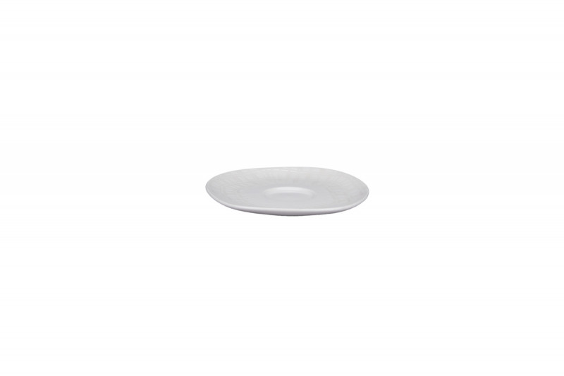 Sous tasse organique Nuance porcelaine vitrifiée Ø 14 cm Between Rak