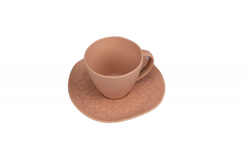 Sous tasse organique Fire porcelaine vitrifiée Ø 14 cm Between Colored Rak