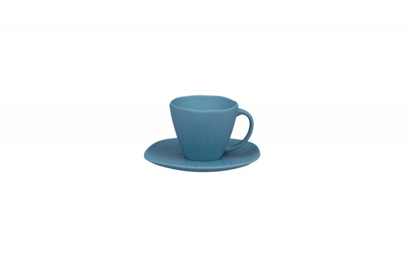 Sous tasse organique Water porcelaine vitrifiée Ø 15 cm Between Colored Rak
