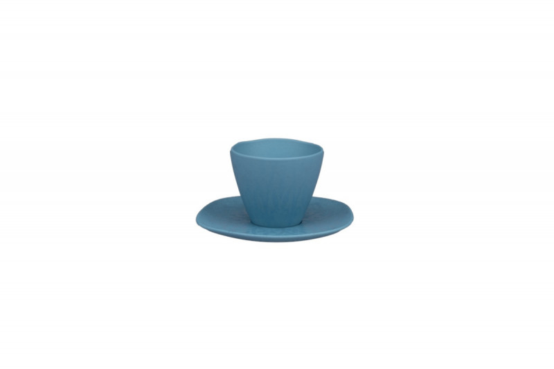 Sous tasse organique Water porcelaine vitrifiée Ø 15 cm Between Colored Rak
