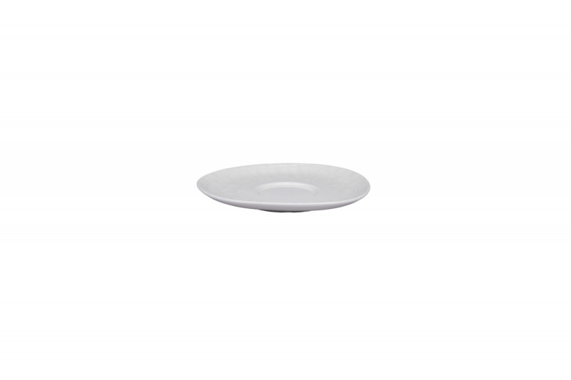 Sous tasse organique Speckle porcelaine vitrifiée Ø 15 cm Between Rak
