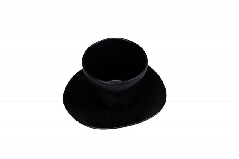 Sous tasse organique Nuance porcelaine vitrifiée Ø 15 cm Between Rak