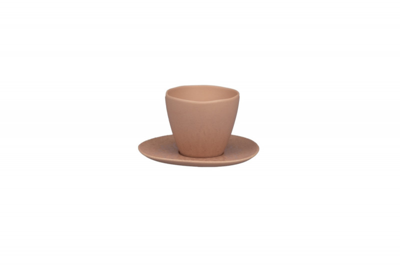 Sous tasse organique Fire porcelaine vitrifiée Ø 15 cm Between Colored Rak
