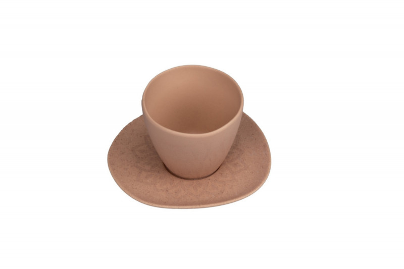 Sous tasse organique Fire porcelaine vitrifiée Ø 15 cm Between Colored Rak