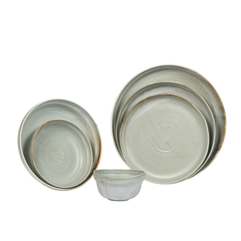 Assiette plate gris porcelaine Ø 23 cm Haven Urban Accolade