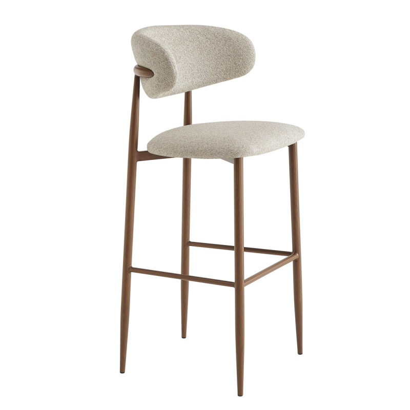 Tabouret de bar greige 108,2x54,5x48,3 cm Clyde Flexmob